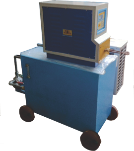 H.F. Induction Heater for Combine Blade